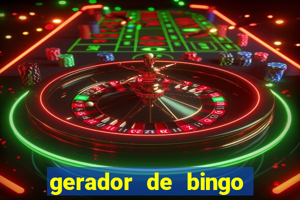 gerador de bingo cha de bebe